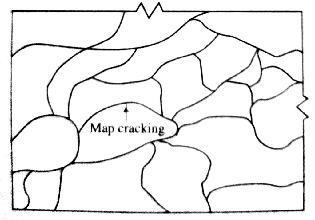 Alligator or map cracking