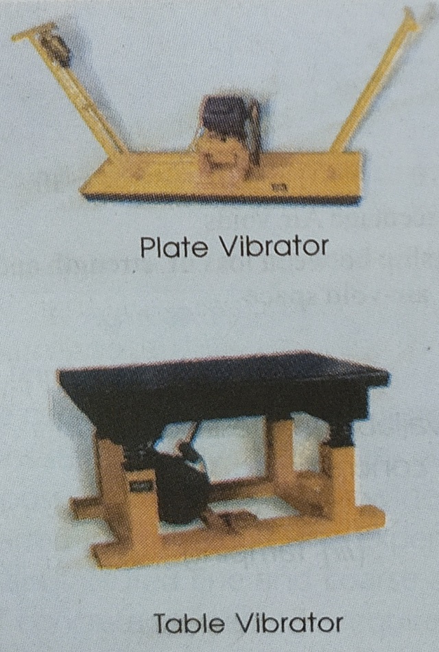 Plate vibrator and Table vibrator